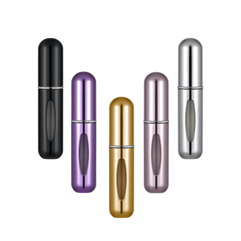 Agavo  Portable Mini Refillable Perfume Atomizer Empty Bottle – Travel Size Spray Bottles, 5ml