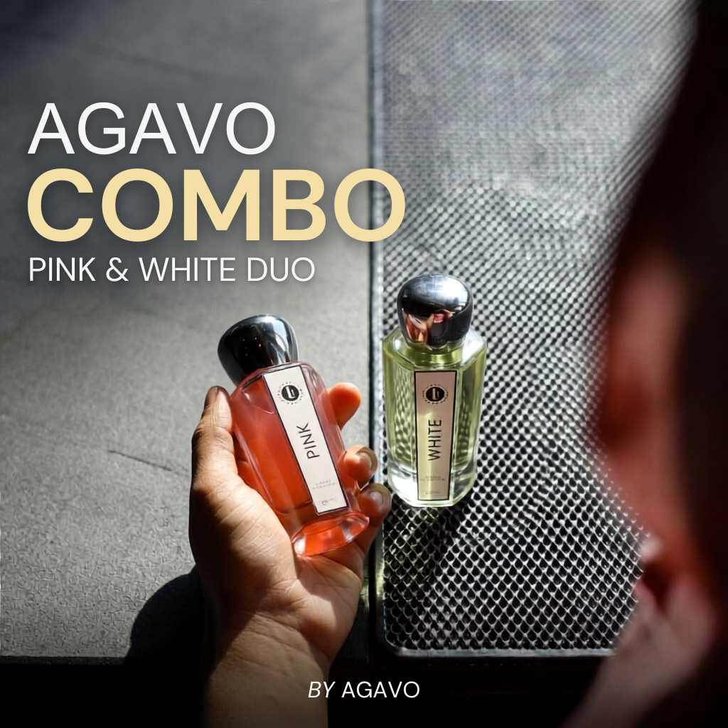 AGAVO Duo Bundle: Pink & White Unisex Fragrance Set